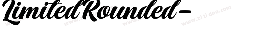 Limited Rounded字体转换